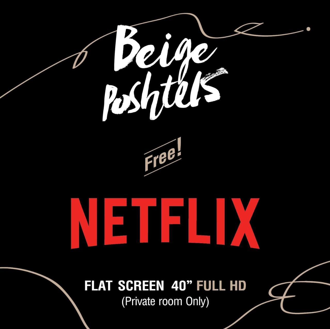 Beige Poshtels + Netflix Vandrehjem Bangkok Eksteriør billede